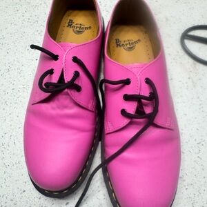 Dr. Martens Fuchsia Leather Oxfords